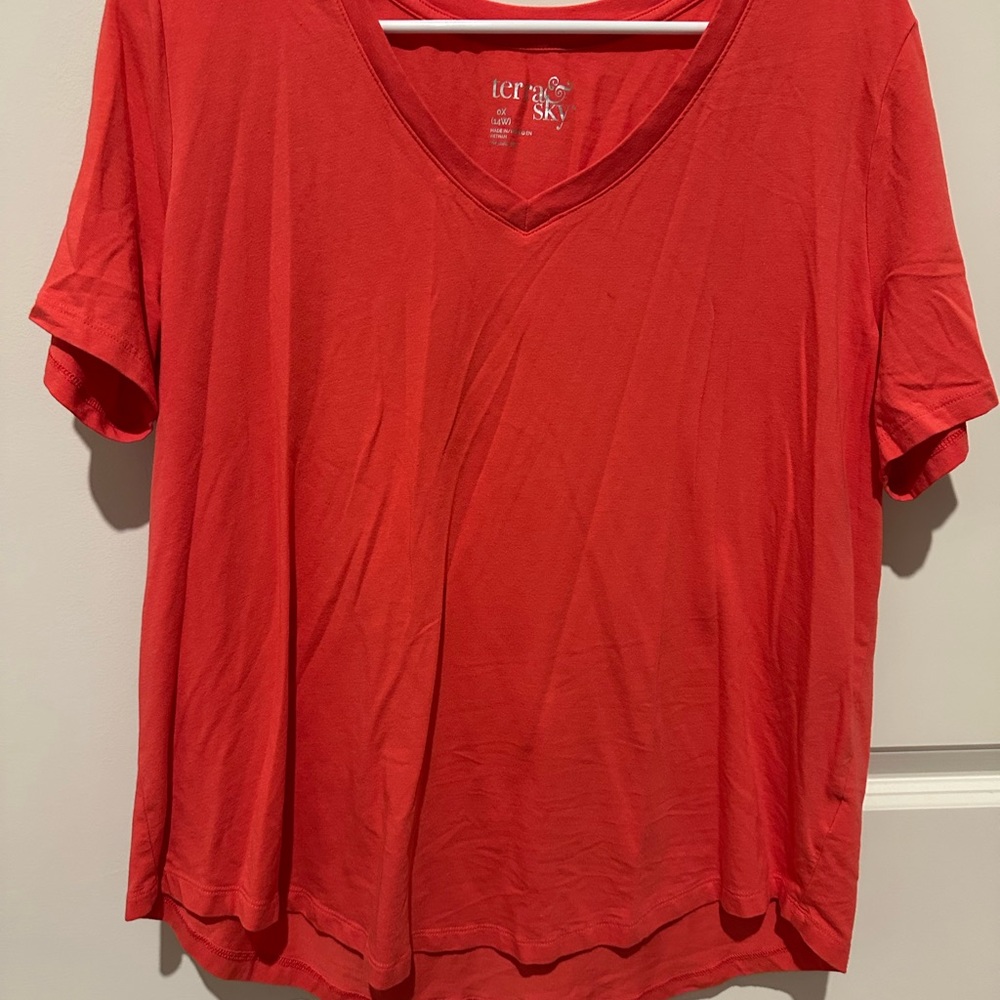 Terra & Sky Red Short Sleeve Tee
